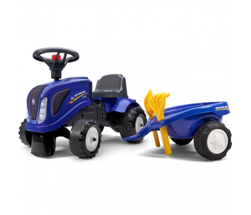 Stumjamā mašīna Traktors FALK Baby New Holland Blue