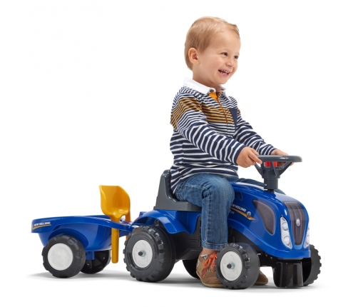 Stumjamā mašīna Traktors FALK Baby New Holland Blue