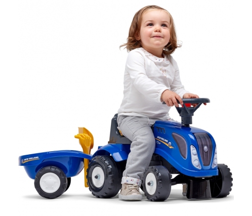 Stumjamā mašīna Traktors FALK Baby New Holland Blue