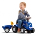 Stumjamā mašīna Traktors FALK Baby New Holland Blue