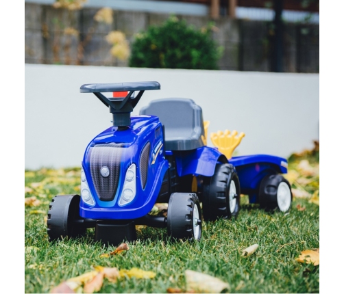 Stumjamā mašīna Traktors FALK Baby New Holland Blue
