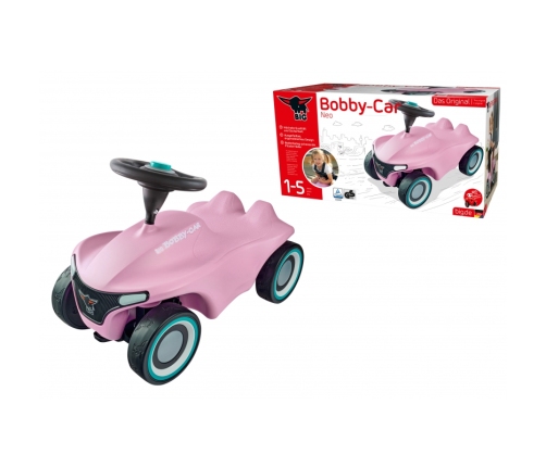 Stumjamā mašīna BIG Bobby Car Neo Pink