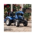 Трактор с педалями с ковшом и прицепом FALK New Holland Blue