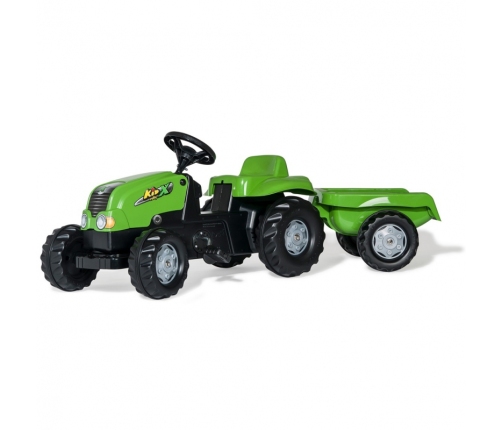 ROLLY TOYS  rollyKid NH T 7040 Traktor na Pedały z przyczepką Jasno-zielony