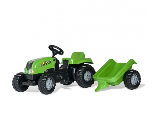 ROLLY TOYS  rollyKid NH T 7040 Traktor na Pedały z przyczepką Jasno-zielony