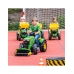 RollyX-Trac Premium John Deere Traktor na Pedały Łyżka Ciche Koła 3-10 Lat do 50kg Rolly Toys - Zielony