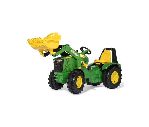 RollyX-Trac Premium John Deere Traktor na Pedały Łyżka Ciche Koła 3-10 Lat do 50kg Rolly Toys - Zielony