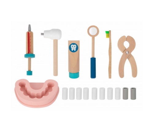 TOOKY TOY Zestaw Małego Dentysty Walizka Lekarza 19 el. FSC