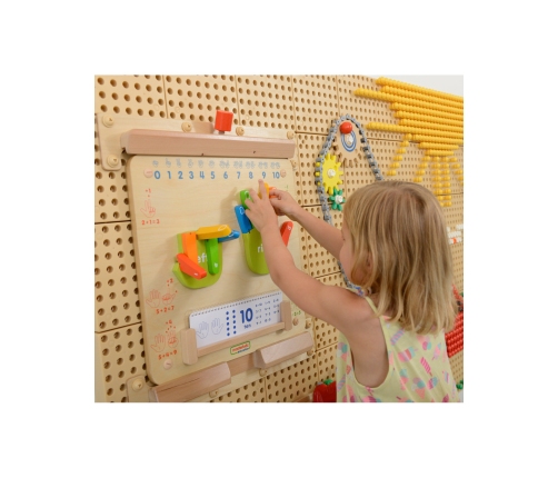 MASTERKIDZ Nauka Liczenia Ścienna Tablica Sensoryczna Flex Montessori
