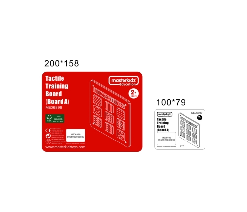 MASTERKIDZ Sensoryczna Tablica Ścienna Rozpoznawanie Faktury Powierzchni