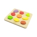 MASTERKIDZ Drewniany Sorter Kształtów Kolorowe Owoce Montessori