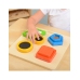 MASTERKIDZ Drewniany Sorter Kształtów Materiałów Faktury Powierzchni Montessori