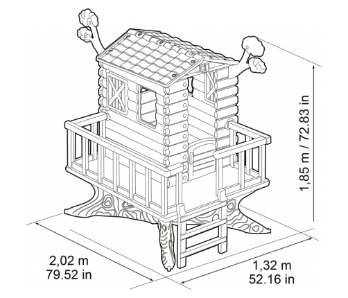 FEBER Domek na Drzewie Ogrodowy dla Dzieci House on The Tree