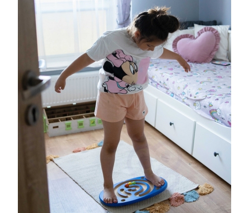 VIGA Sensoryczna Drewniana Deska do balansowania z labiryntem