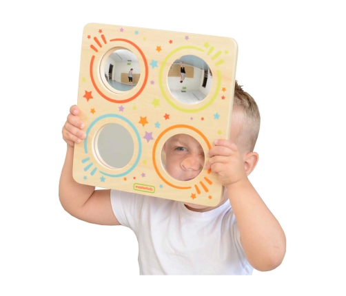 MASTERKIDZ Sensoryczna Tablica Lustra I Soczewki Zakrzywienia Obrazu Montessori