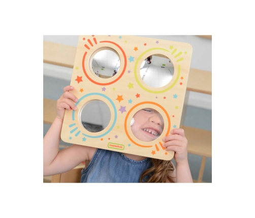 MASTERKIDZ Sensoryczna Tablica Lustra I Soczewki Zakrzywienia Obrazu Montessori