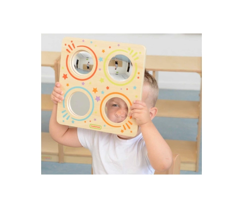 MASTERKIDZ Sensoryczna Tablica Lustra I Soczewki Zakrzywienia Obrazu Montessori