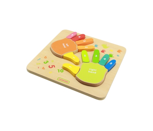 MASTERKIDZ Edukacyjna Tabliczka Drewniana Liczenie Na Palcach