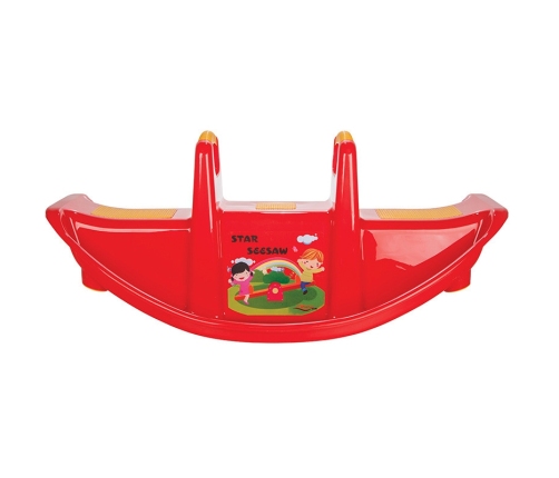 WOOPIE Bujak Wieloosobowy STAR Huśtawka Równoważna Czerwony