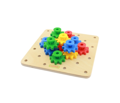 MASTERKIDZ Koła Zębate Zbuduj Własny Mechanizm Tablica Montessori