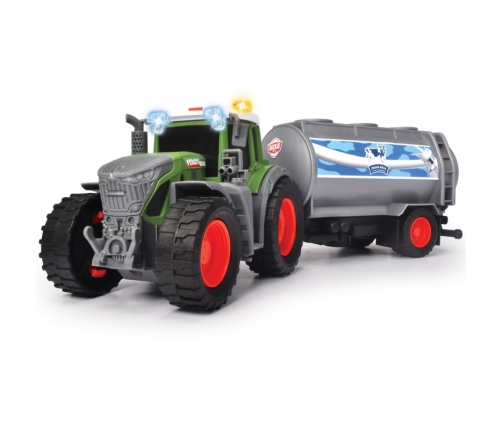 DICKIE Farm Traktor Fendt z przyczepką na mleko 26cm