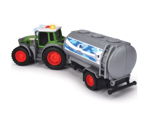 DICKIE Farm Traktor Fendt z przyczepką na mleko 26cm