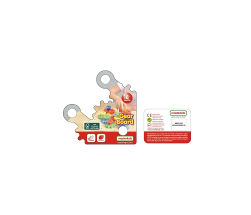 MASTERKIDZ Koła Zębate Zbuduj Własny Mechanizm Tablica Montessori