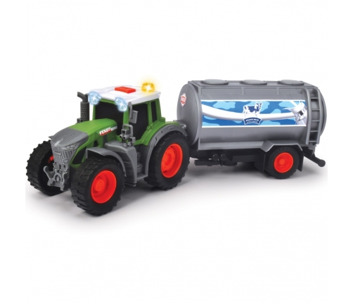 DICKIE Farm Traktor Fendt z przyczepką na mleko 26cm