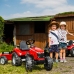 Traktors ar pedāļiem ar kausu un piekabi FALK Massey Ferguson Red