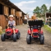 Traktors ar pedāļiem ar kausu un piekabi FALK Massey Ferguson Red