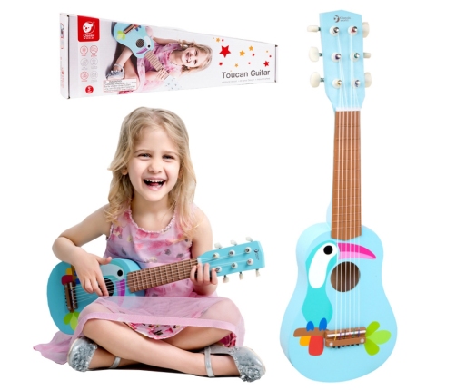 CLASSIC WORLD Drewniana Gitara Dla Dzieci Toucan