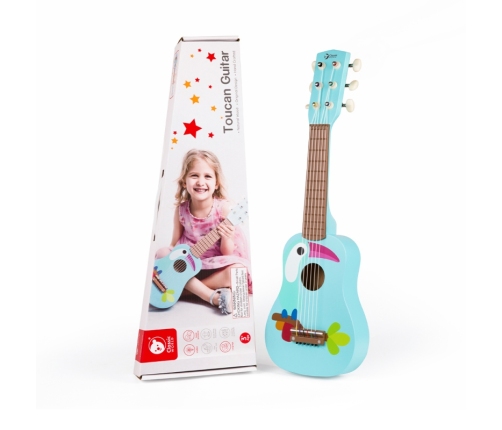 CLASSIC WORLD Drewniana Gitara Dla Dzieci Toucan