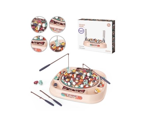 WOOPIE Gra Łowienie Rybek Zestaw 4 Wędki 50 el.