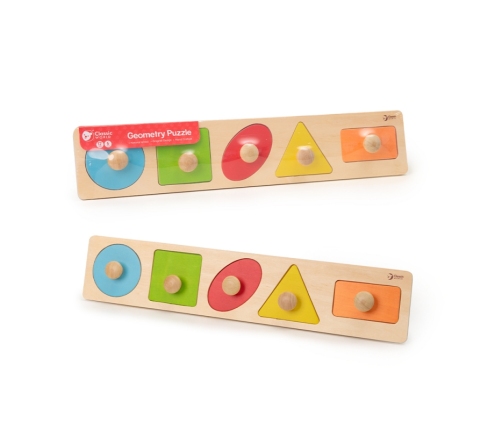 CLASSIC WORLD Układanka MONTESSORI dla Dzieci Nauka Kształtów Figur Kolorów 7 el.