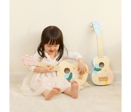 CLASSIC WORLD Drewniane Ukulele Gitara dla Dzieci Niebieskie
