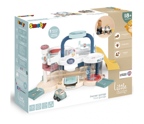 SMOBY Little Mój Pierwszy Garaż Samochodzik Vroom Planet