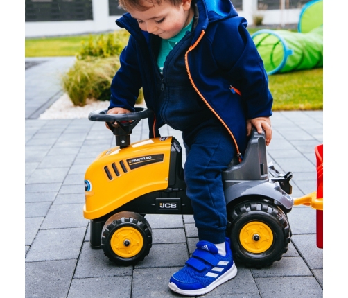 FALK Traktorek JCB Pomarańćzowy z Przyczepką od 1 roku