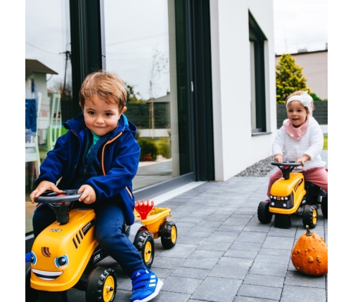 FALK Traktorek JCB Pomarańćzowy z Przyczepką od 1 roku