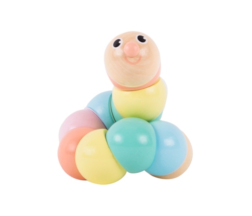 CLASSIC WORLD Drewniana Gąsienica Kolorowa do Zginania i Skręcania