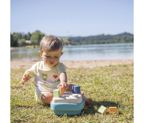 SMOBY Little Green Zestaw Łódka Wieża Sorter Bioplastik