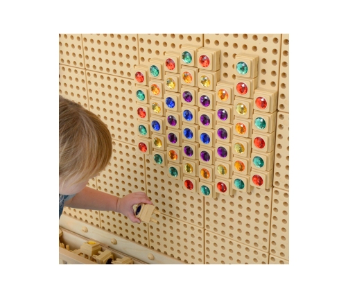 MASTERKIDZ Akrylowe Kolorowe Diamenciki Do Tablicy Naukowej STEM 72 Sztuki