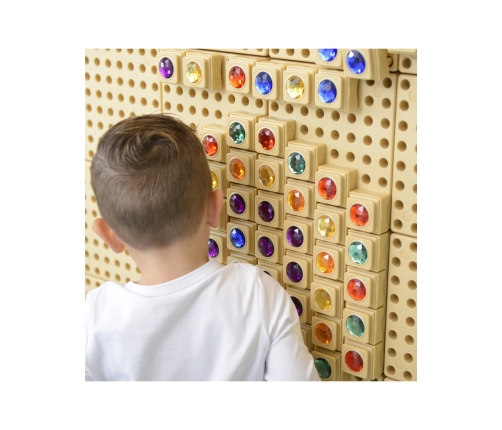 MASTERKIDZ Akrylowe Kolorowe Diamenciki Do Tablicy Naukowej STEM 72 Sztuki