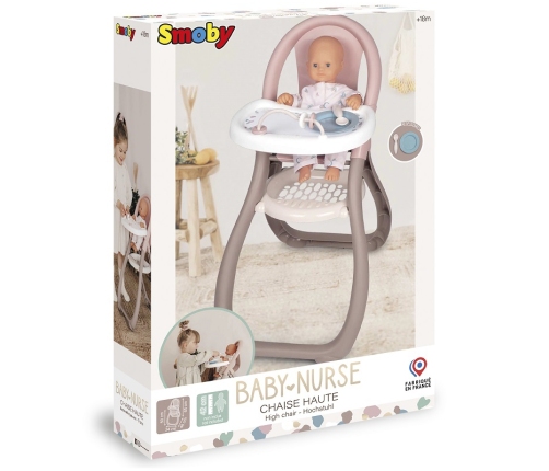 SMOBY Baby Nurse Krzesełko Do Karmienia dla Lalek