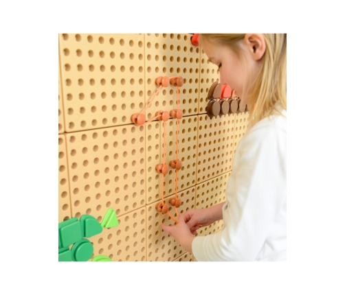 MASTERKIDZ Zestaw Kołeczki i Sznurki - Do Tablicy Naukowo-Kreatywnej STEM