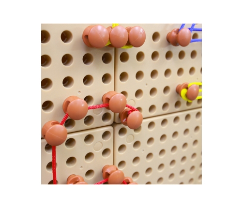 MASTERKIDZ Zestaw Kołeczki i Sznurki - Do Tablicy Naukowo-Kreatywnej STEM