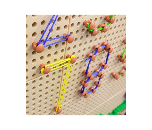 MASTERKIDZ Zestaw Kołeczki i Sznurki - Do Tablicy Naukowo-Kreatywnej STEM