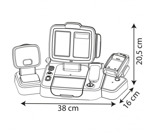 SMOBY Kasa Sklepowa Elektroniczna Ze Skanerem i Wagą