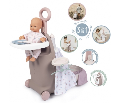 SMOBY Baby Nurse Wielofunkcyjna Walizka z łóżeczkiem dla lalki