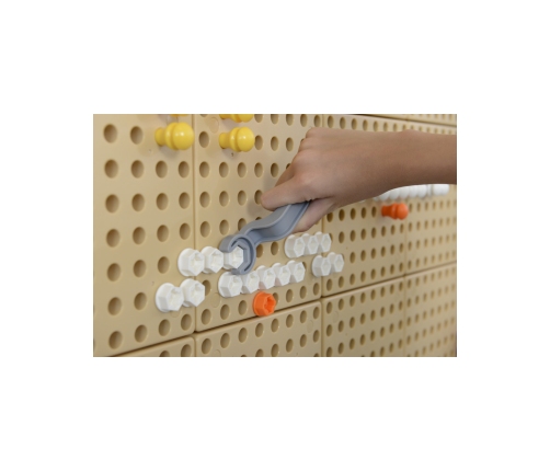 Ręczne Narzędzia 6 Elementów Śrubokręt Klucz - Tablica Naukowo-Edukacyjna Masterkidz STEM