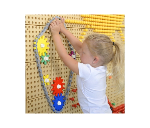 Koła Zębate Zbuduj Własny Mechanizm - Tablica Naukowo-Kreatywna Masterkidz STEM